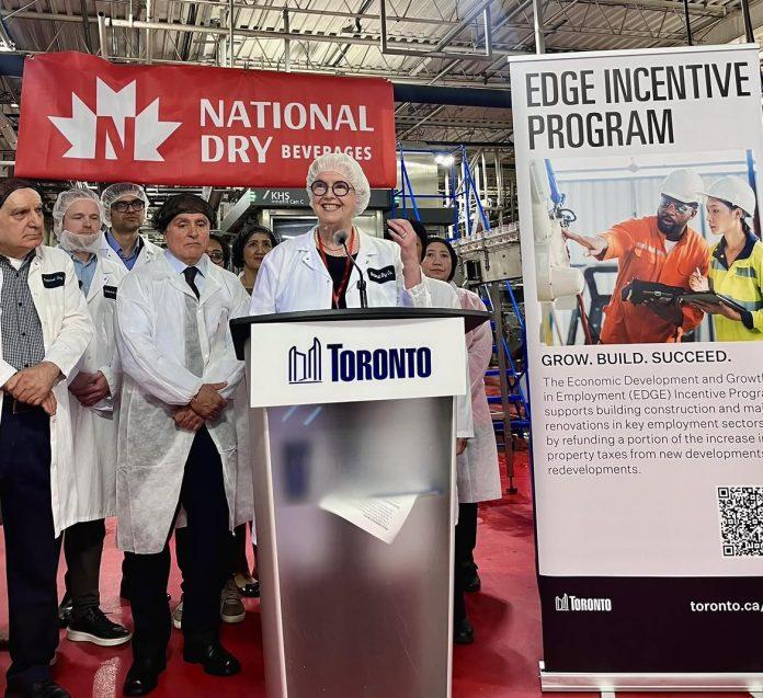 This morning, I visited National Dry Beverages for their EDGE Investment Program kickoff, suppor