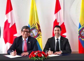 Ecuador y Canadá sellan acuerdo de libre comercio